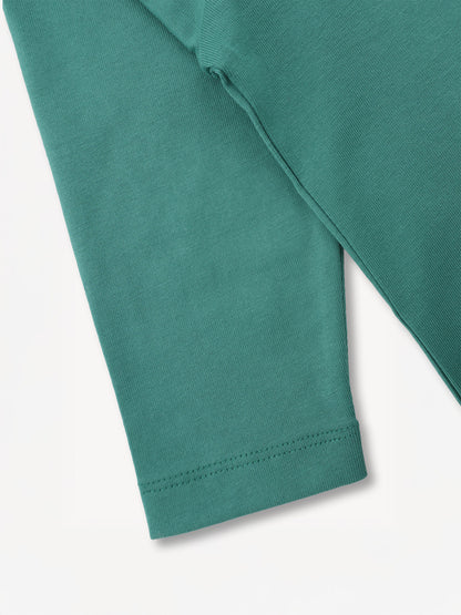 Owl-Printed Long Sleeve Tee