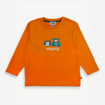 Owl-Printed Long Sleeve Tee