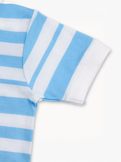 Kid Short Sleeve Watermelon Embroidery Polo Shirt