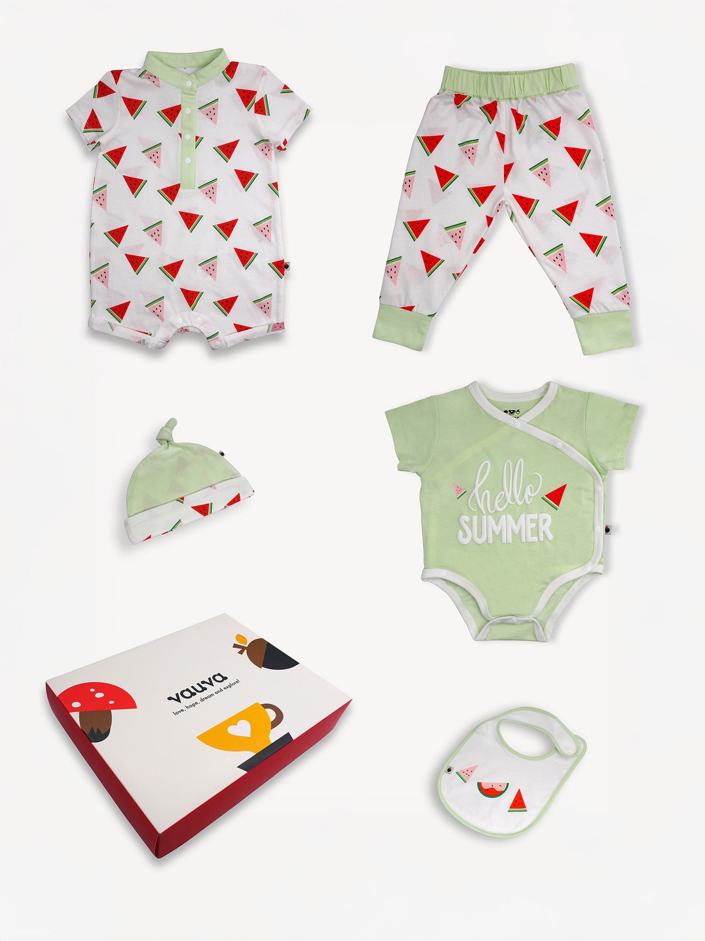 Baby Watermelon Print Clothing Set