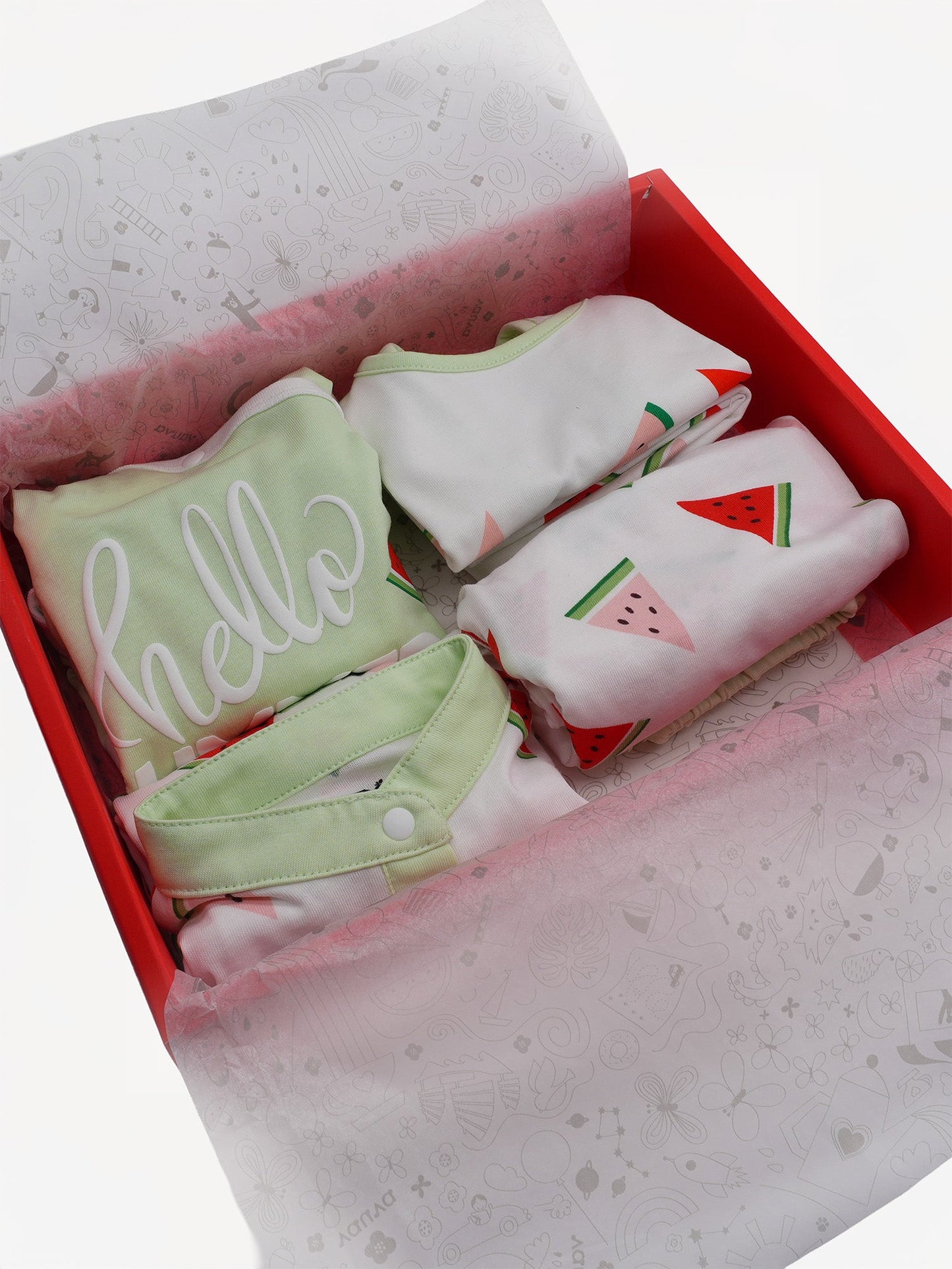 Baby Watermelon Print Clothing Set