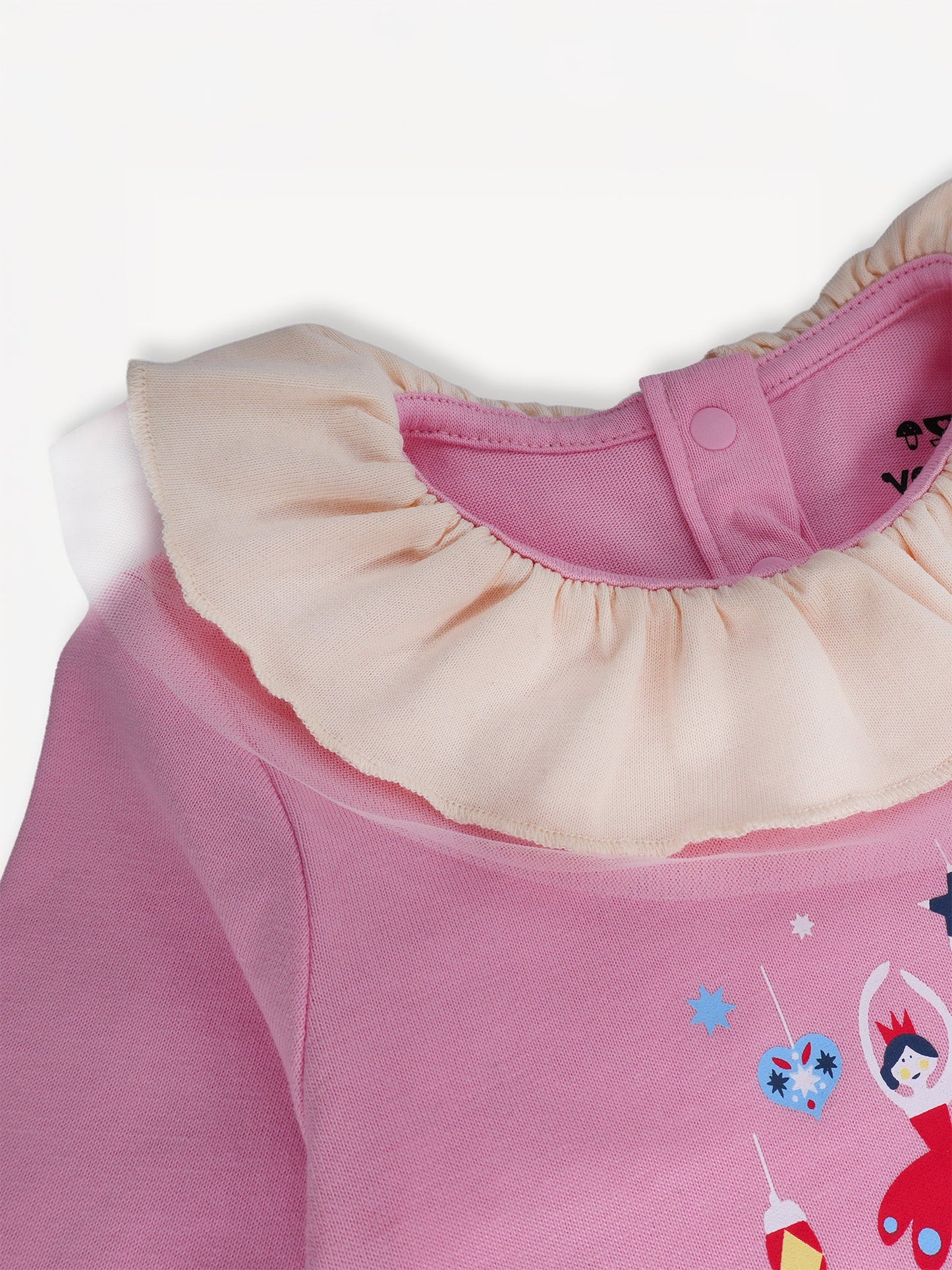 Nutcracker-Print Long Sleeve Bodysuit