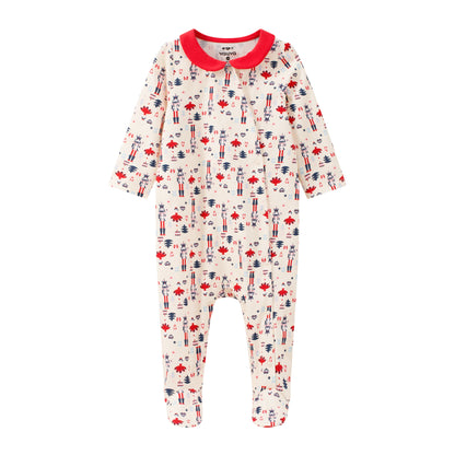 Nutcracker-Print Romper