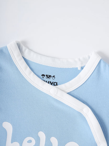 Baby Short Sleeve Stripes Bodysuit And Leggings Set