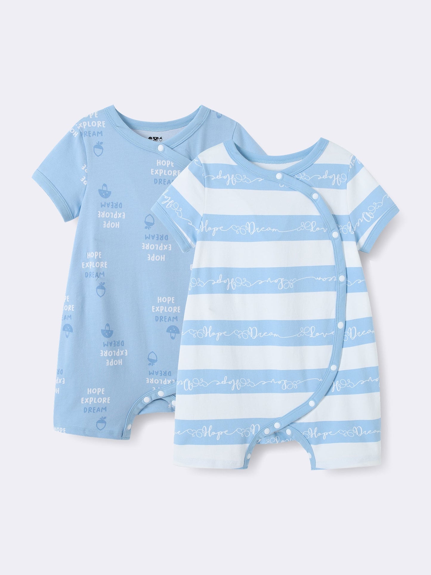 Baby Short Sleeve Romper 2 Pieces Set