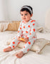 Baby Allover Print Long-Sleeved Top And Bottom Set
