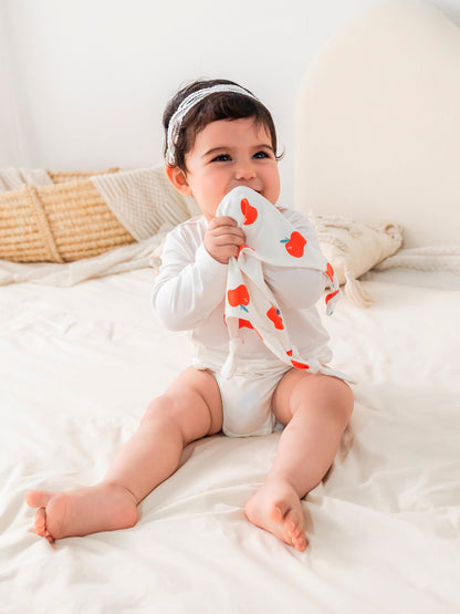 Baby Allover Print Long-Sleeved Bodysuit 3 Pieces Set