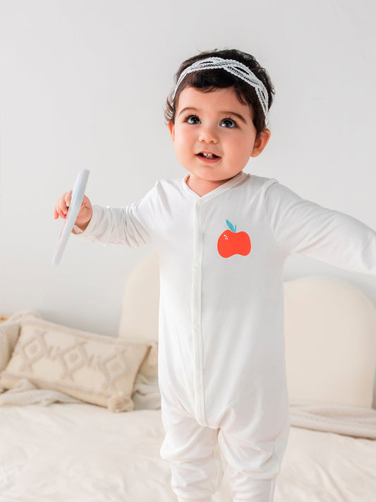 Baby Allover Print Long-Sleeved Romper Set