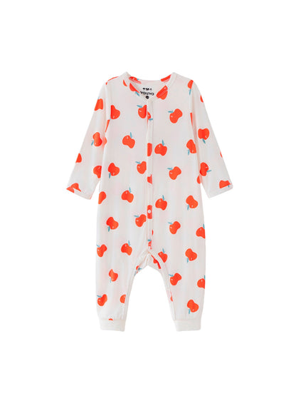 Baby Allover Print Long-Sleeved Romper Set