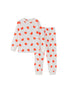 Kid Allover Print Long-Sleeved Top And Bottom Set