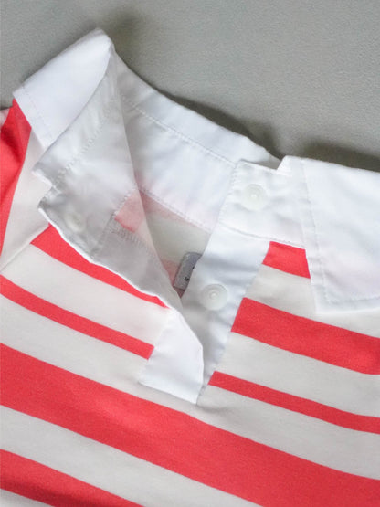 Dogs' Stripe Short-Sleeved Polo-Shirt